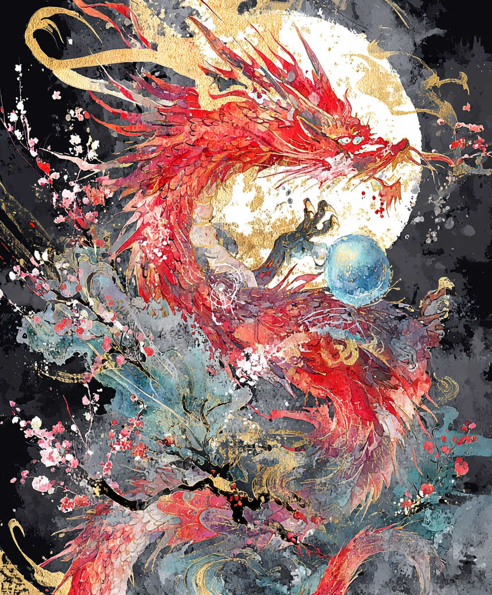 Crimson Lunar Dragon