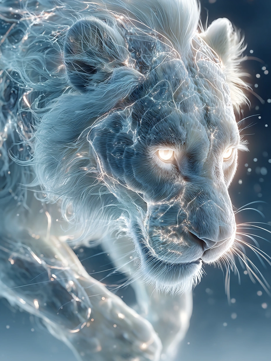 Ethereal Ice Lion