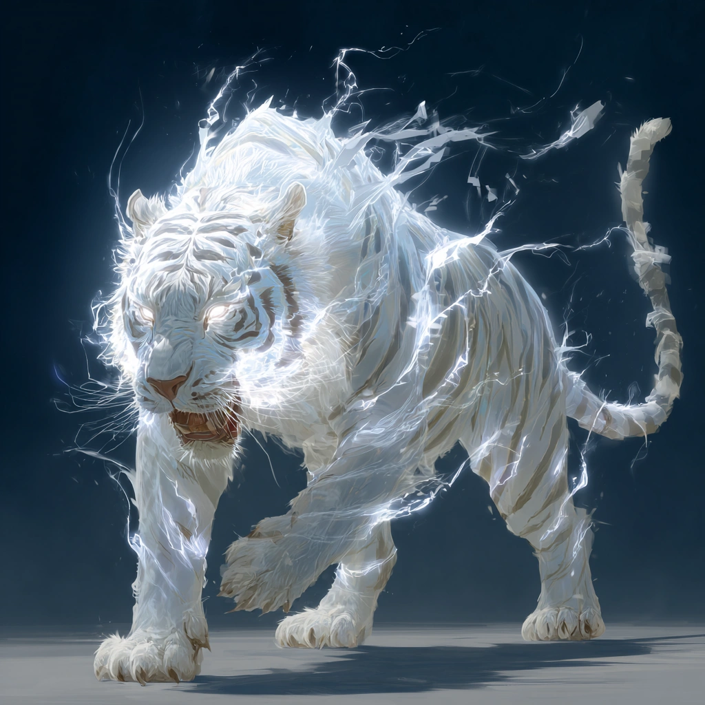 Electric White Tiger