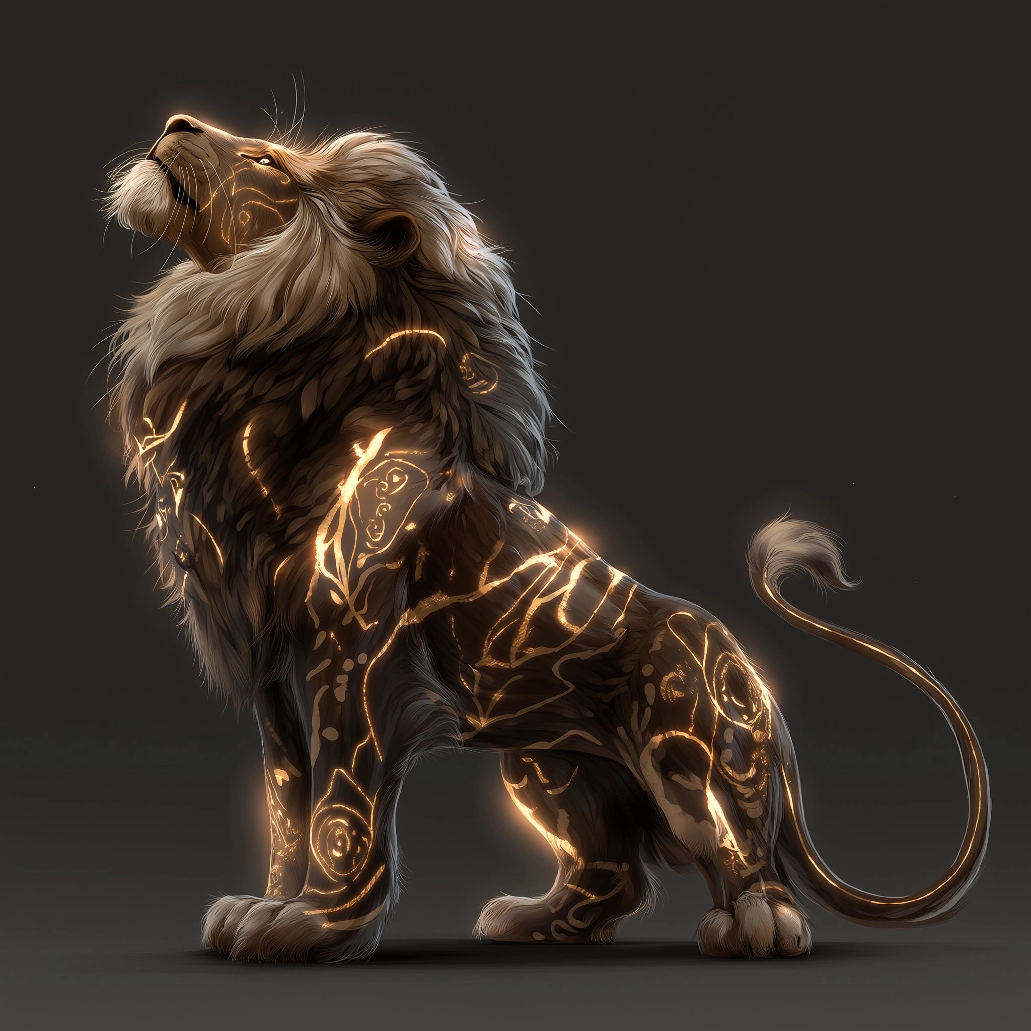 Golden Spirit Lion