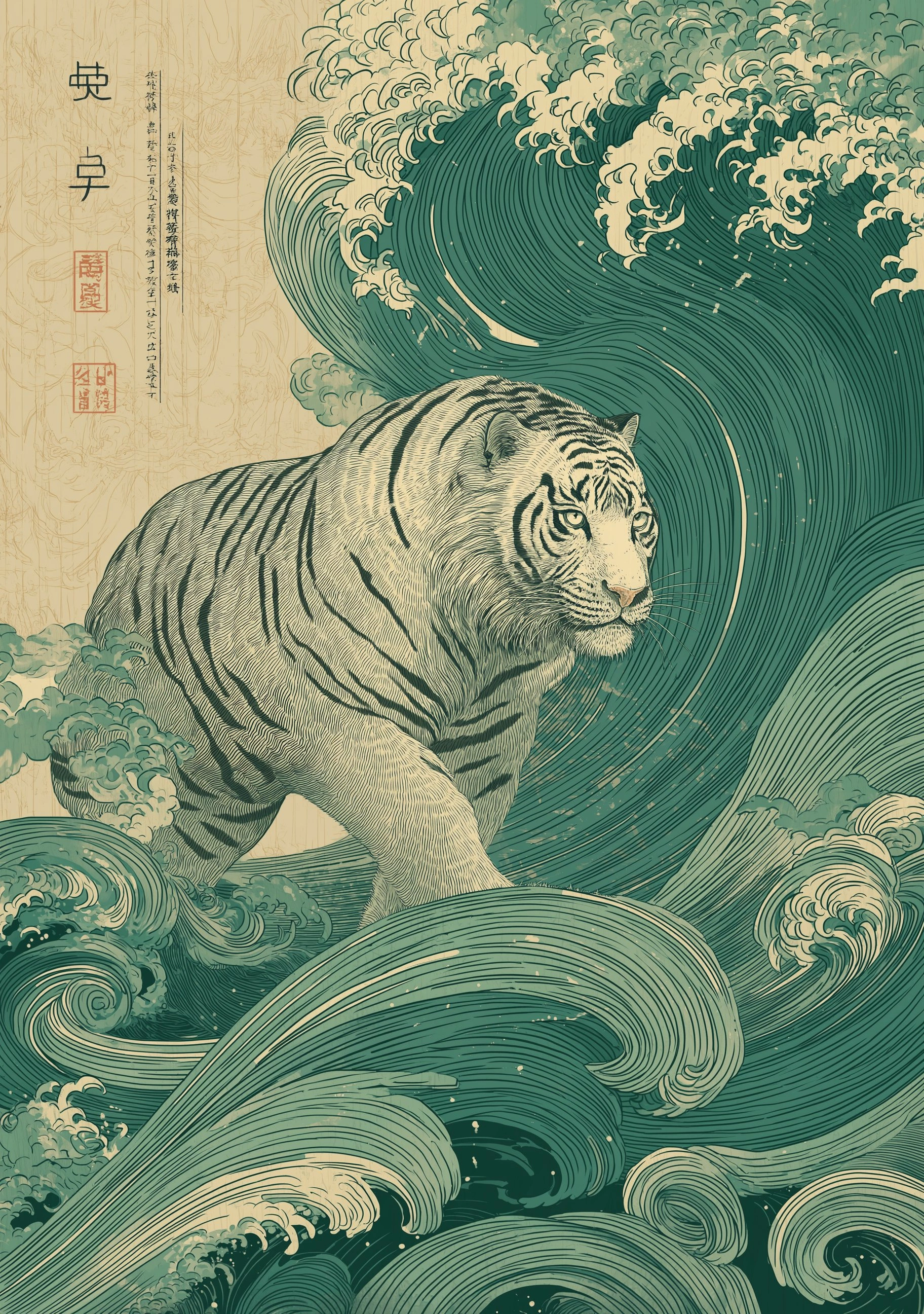 Jade Wave Tiger