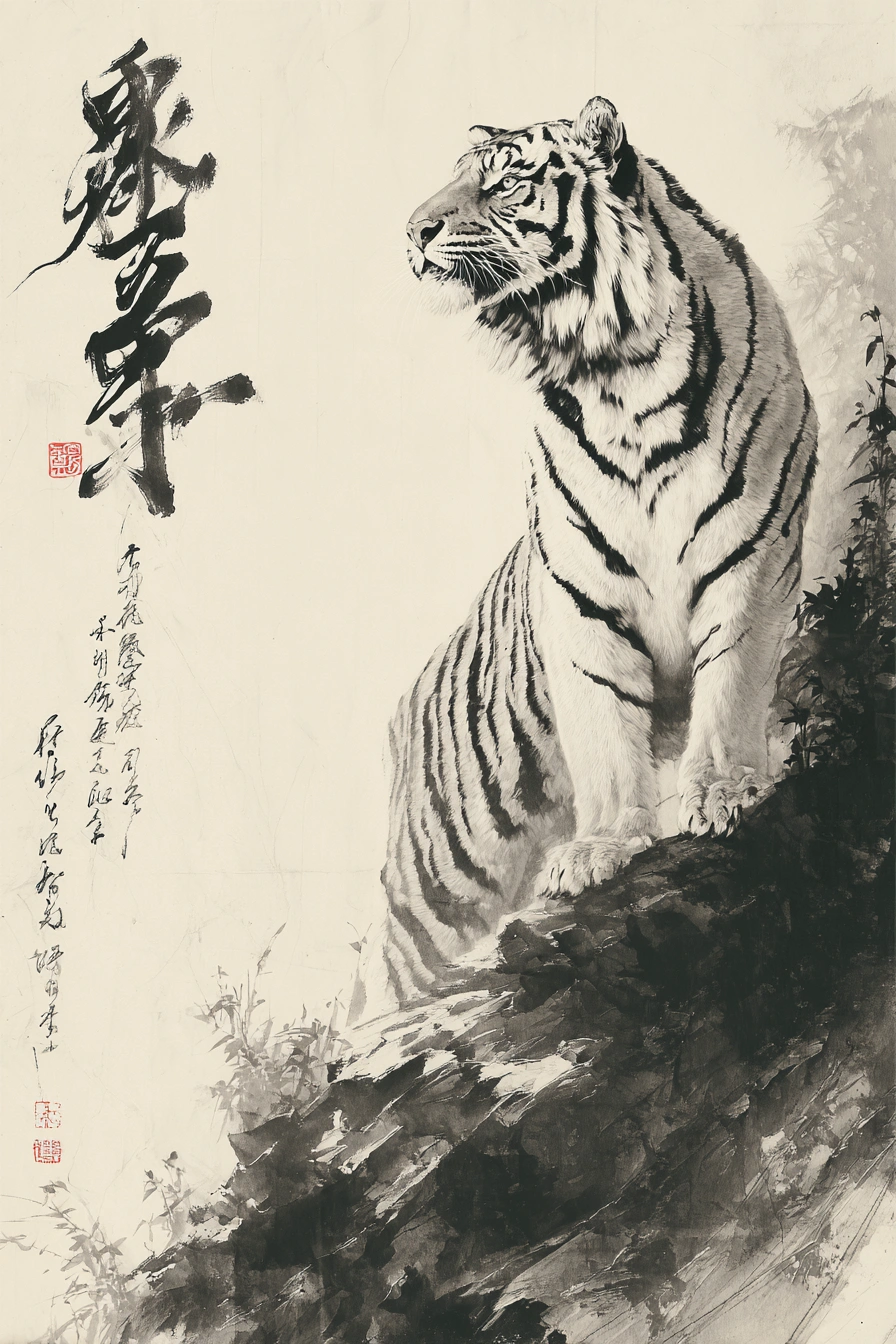 Majestic Ink Tiger