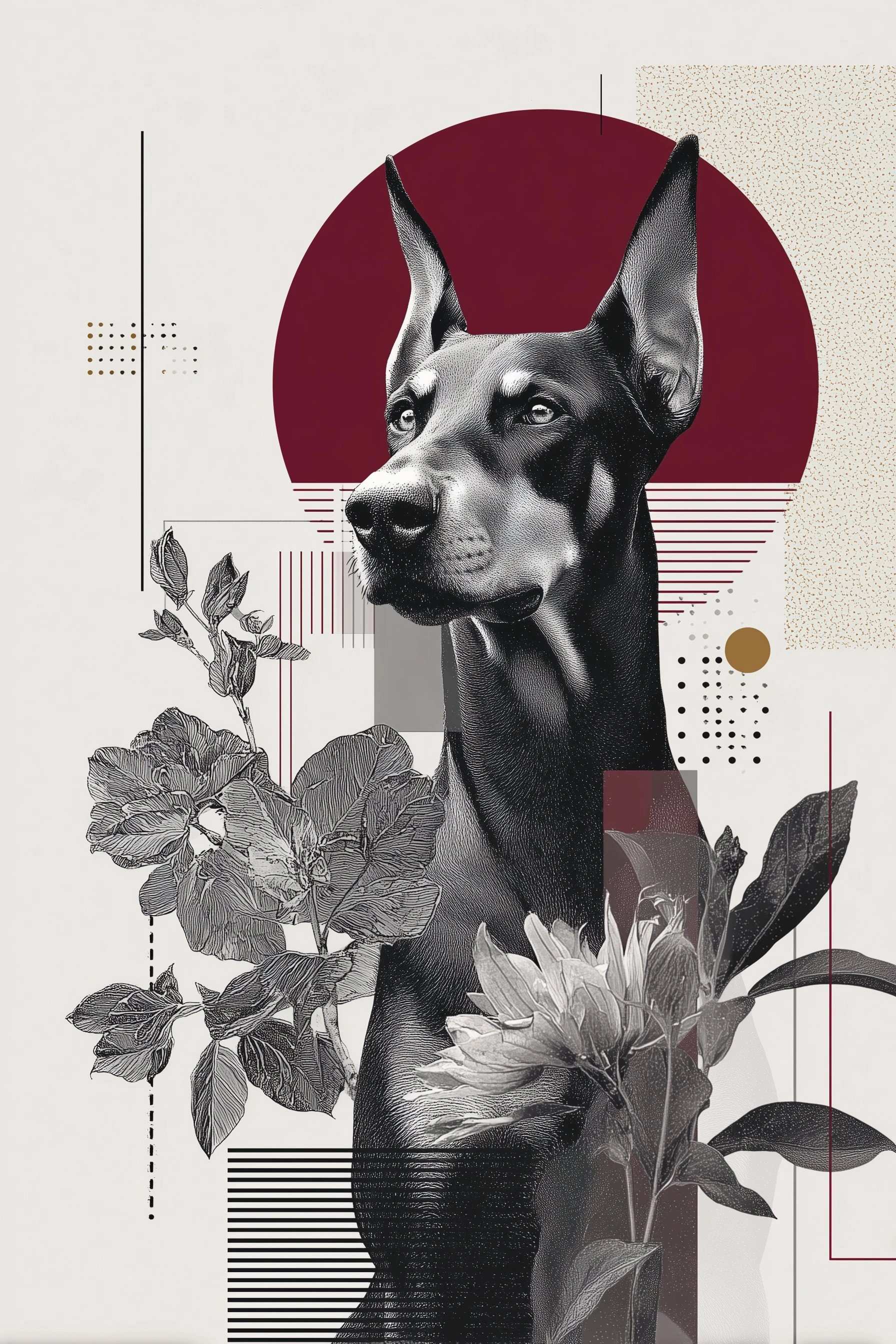 Noble Canine Etching