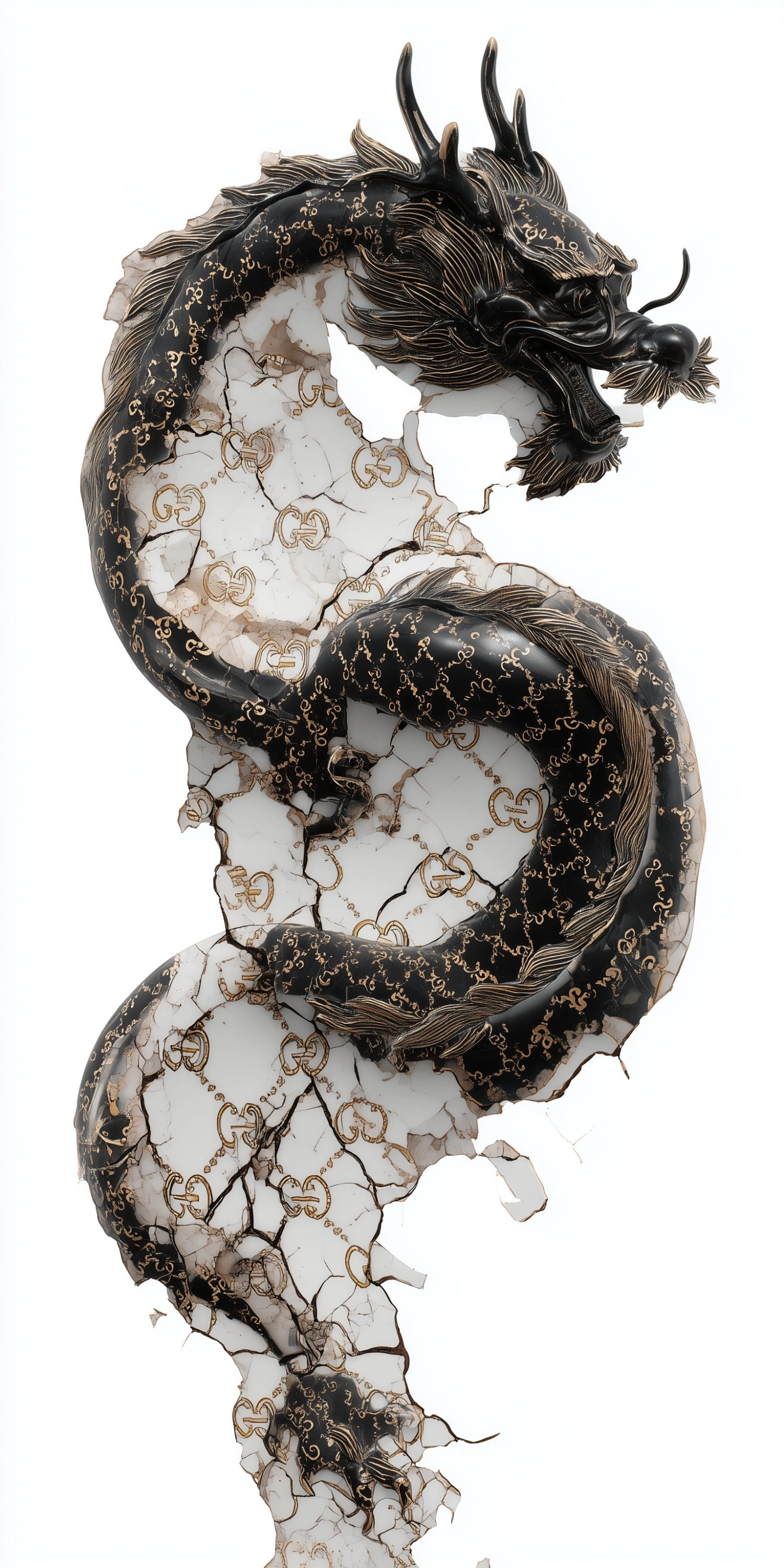 Obsidian Gold Dragon