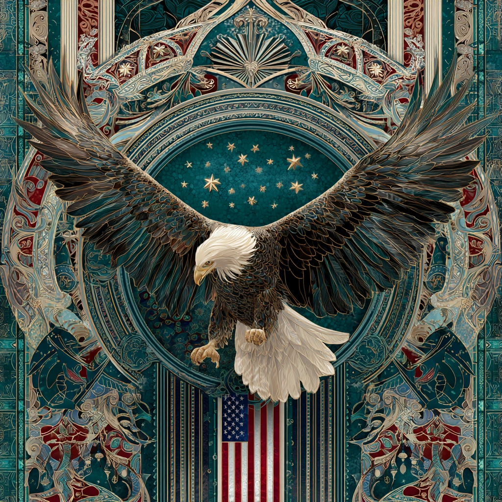 Teal Majesty Eagle