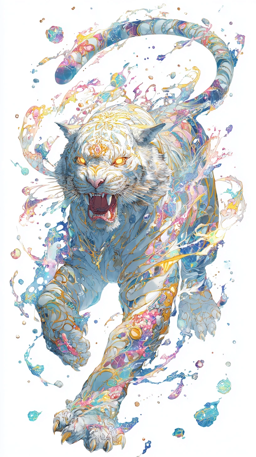 Vibrant Crystal Tiger