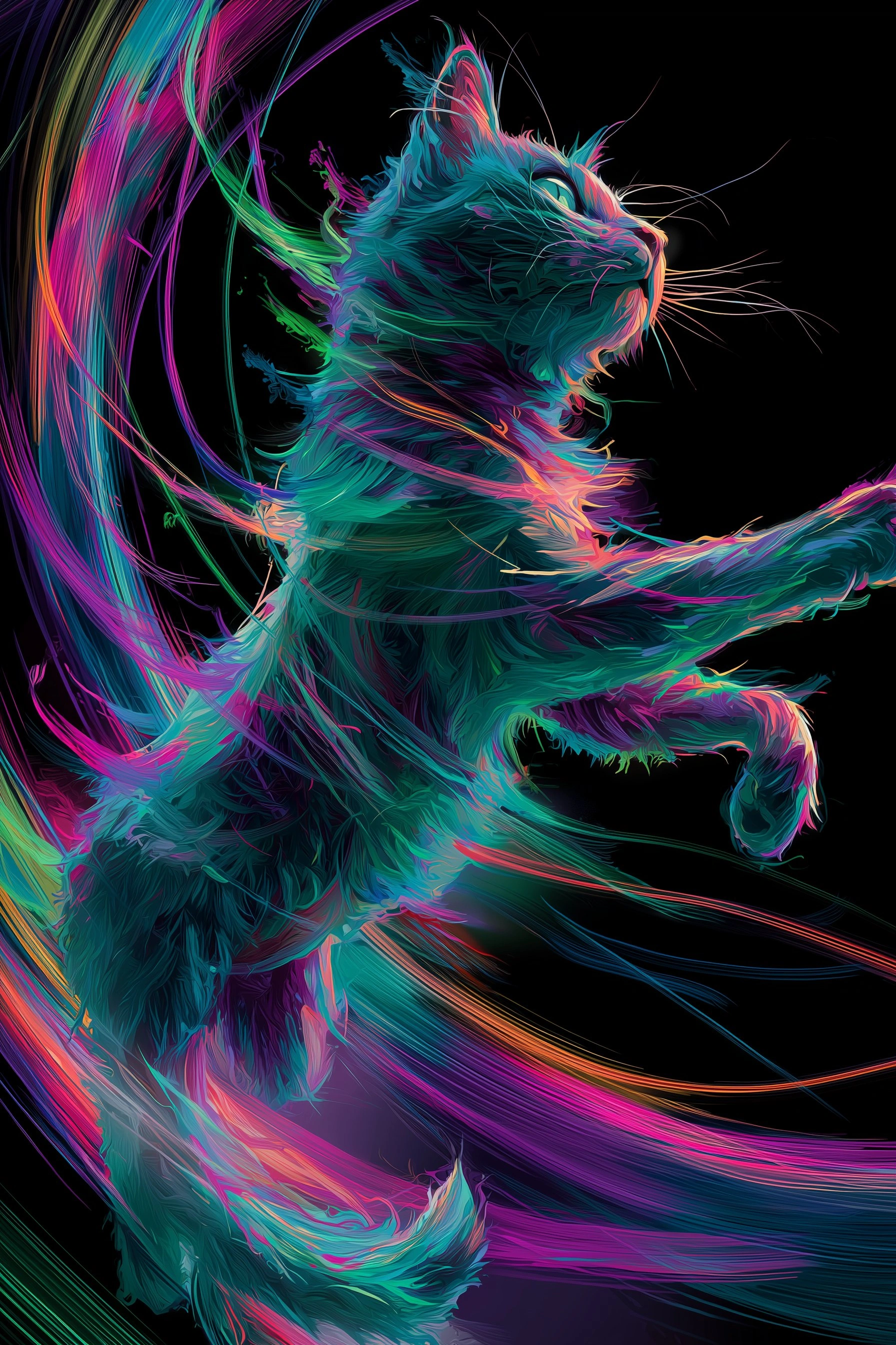 Vibrant Feline Energy