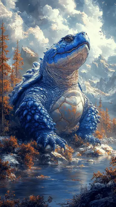 Cá Sấu Khổng Lồ Kỳ Diệu - Hình Nền AI Art 4K