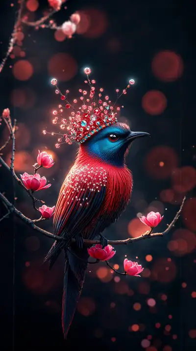 Chim Ruồi Phép Thuật — Hình Nền AI Art 4K