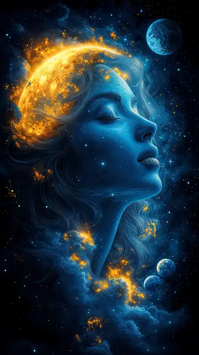 Tâm Trí Vũ Trụ - Hình Nền AI Art Cosmic Mystical 4K