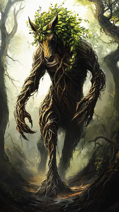 Tinh Rừng Huyền Bí - Hình Nền AI Art 4K Concept