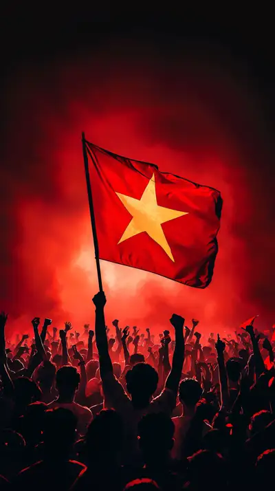 Lá Cờ Việt Nam Tự Hào - Hình Nền AI Art 4K