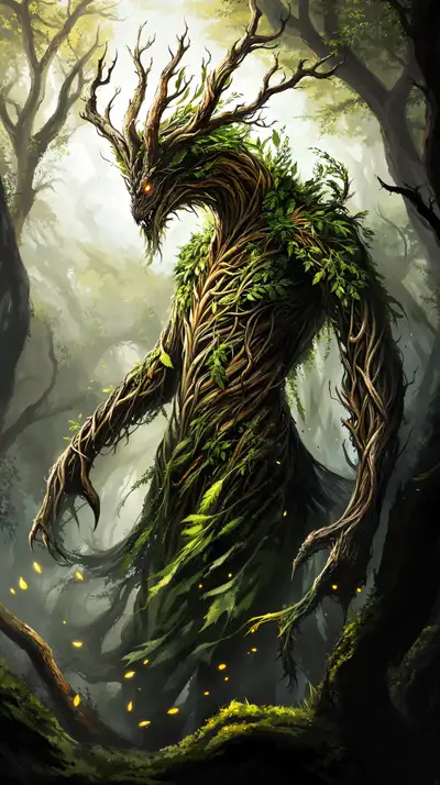 Tinh Linh Rừng Xanh - Hình Nền AI Art Thần Thoại 4K