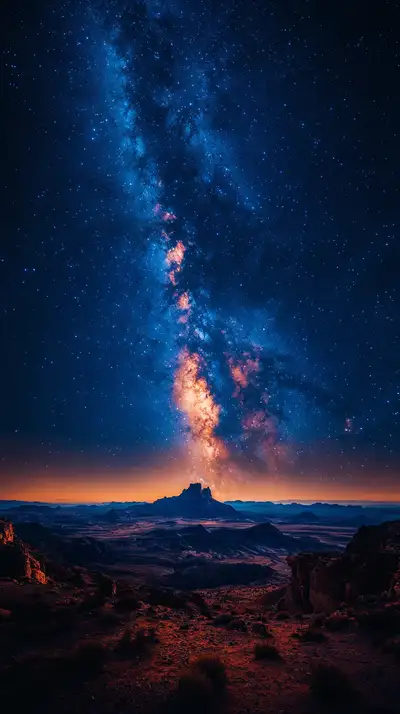 Dải Ngân Hà Trên Núi - Hình Nền Starry Night AI Art 4K