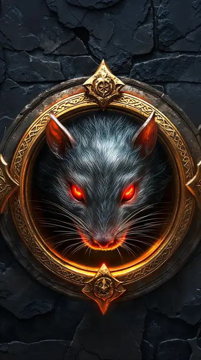 Tinh Cáo Mắt Đỏ Phong Thủy - Hình Nền AI Art 4K