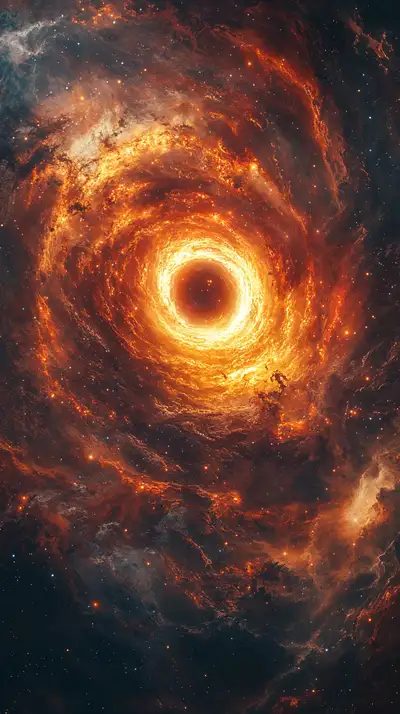 Mắt Lửa Vũ Trụ - Hình Nền AI Art Cosmic 4K