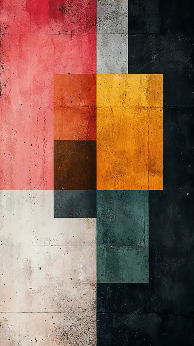 Khối Hình Học Minimalist - Hình Nền AI Art 4K