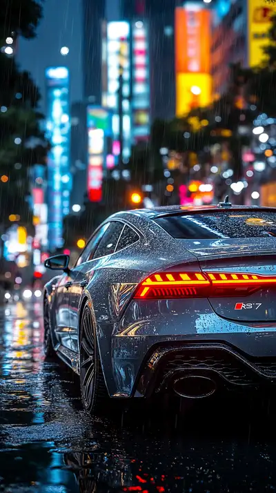 BMW Neon - Thành Phố Đêm AI Art Cyberpunk 4K