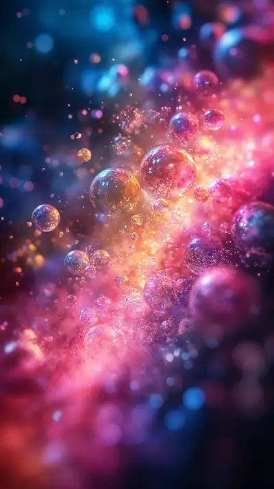 Hình Nền Cosmic Bokeh Gradient - AI Art 4K