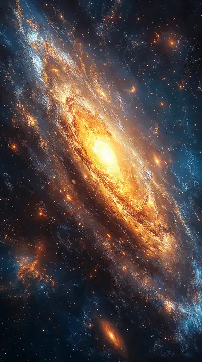 Dải Ngân Hà Vàng - Hình Nền Cosmic AI Art 4K