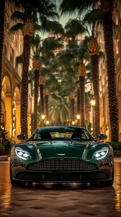 Aston Martin Xanh Lục - Hình Nền Siêu Xe Luxury 4K