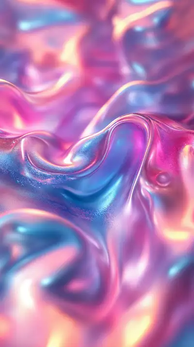 Neon Liquid Gradient - Hình Nền AI Art Abstract 4K