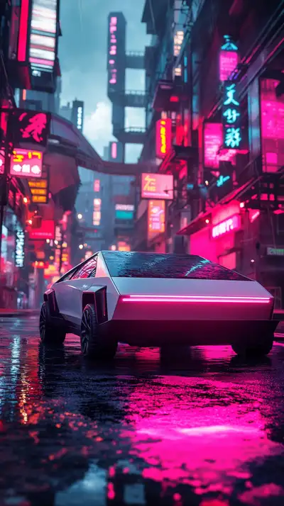 Xe Thể Thao Cyberpunk Neon - Hình Nền AI Art 4K