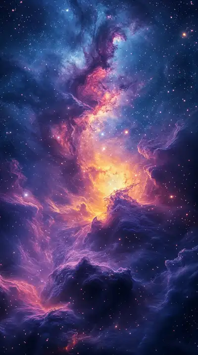 Tinh Vân Cosmic Neon - Hình Nền AI Art 4K