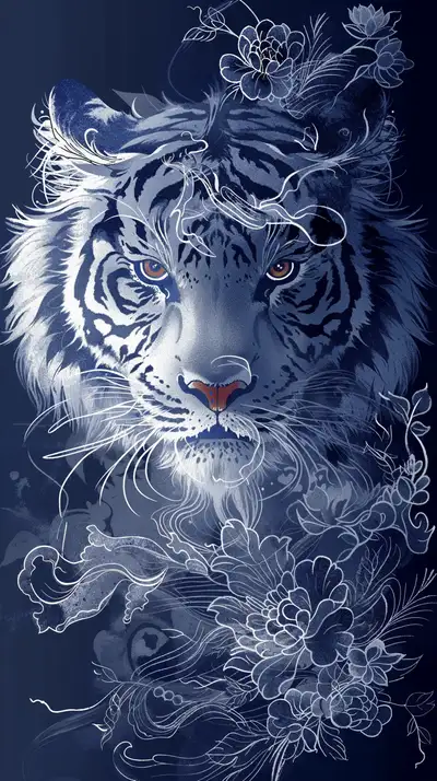 Hổ Thần Bí Phong Thủy - Hình Nền AI Art 4K