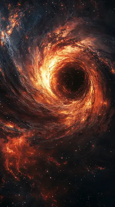 Vòng Xoáy Hố Đen Cosmic - Hình Nền AI Art 4K