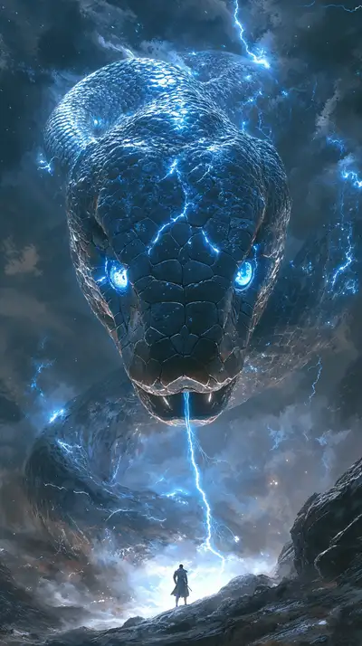 Rồng Cosmic Điện Tử - Hình Nền AI Art 4K