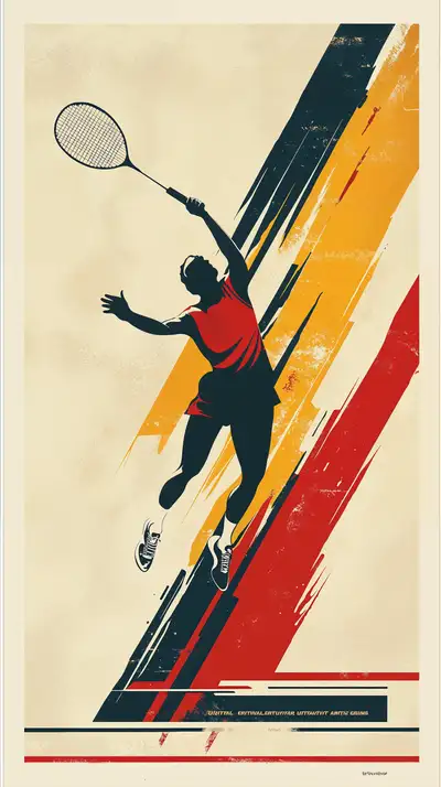 Vận Động Viên Quần Vợt Retro - Hình Nền AI Art 4K