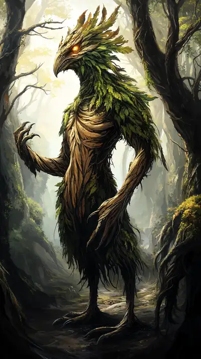 Sinh Vật Thần Thoại Rừng — Hình Nền AI Art 4K