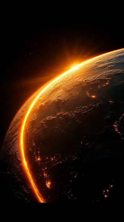 Hành Tinh Vàng Vũ Trụ - Hình Nền AI Art 4K