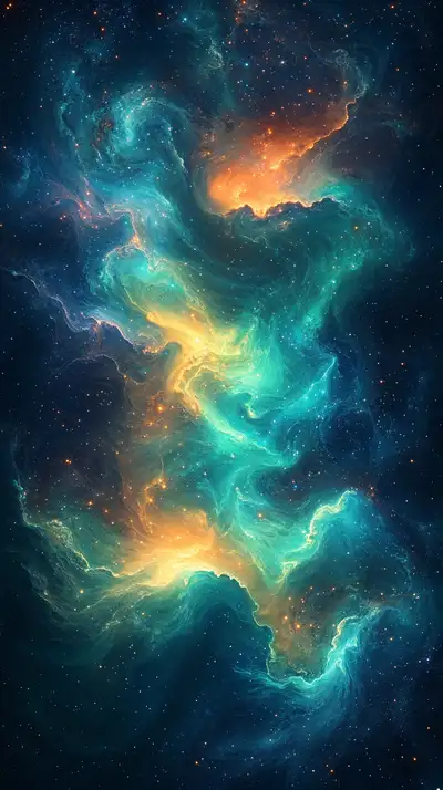 Rồng Vũ Trụ Phát Sáng - Hình Nền AI Art 4K