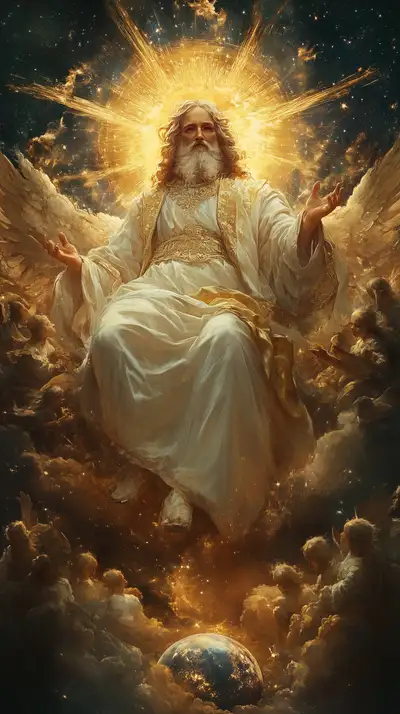 Thần Linh Thiêm Liêng - Hình Nền AI Art 4K