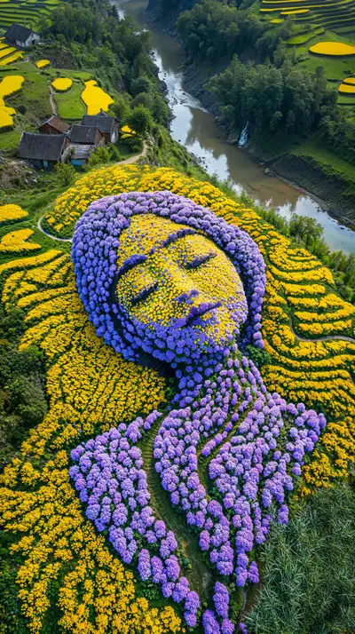 Nữ Thần Hoa Vàng - Ruộng Bậc Thang Việt Nam | AI Art 4K