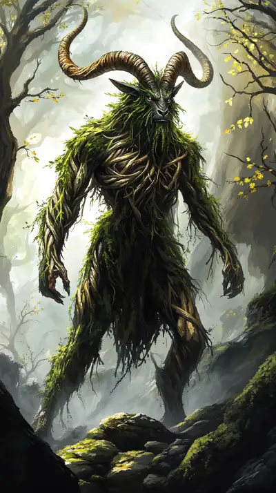 Quỷ Rừng Xanh - Fantasy Demon AI Art Huyền Bí 4K