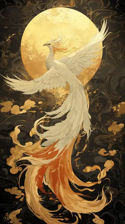 Phượng Hoàng Phong Thủy - Hình Nền AI Art 4K