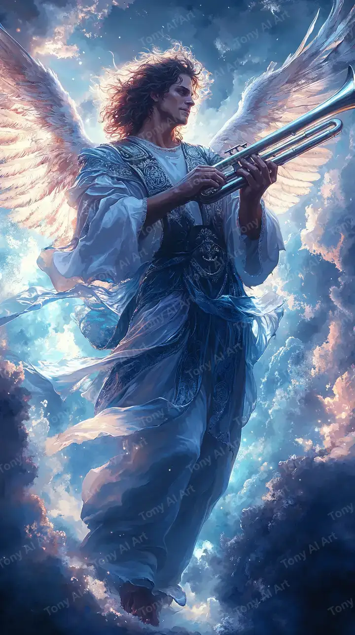 Thiên Thần Chiến Binh Neon - Hình Nền AI Art 4K