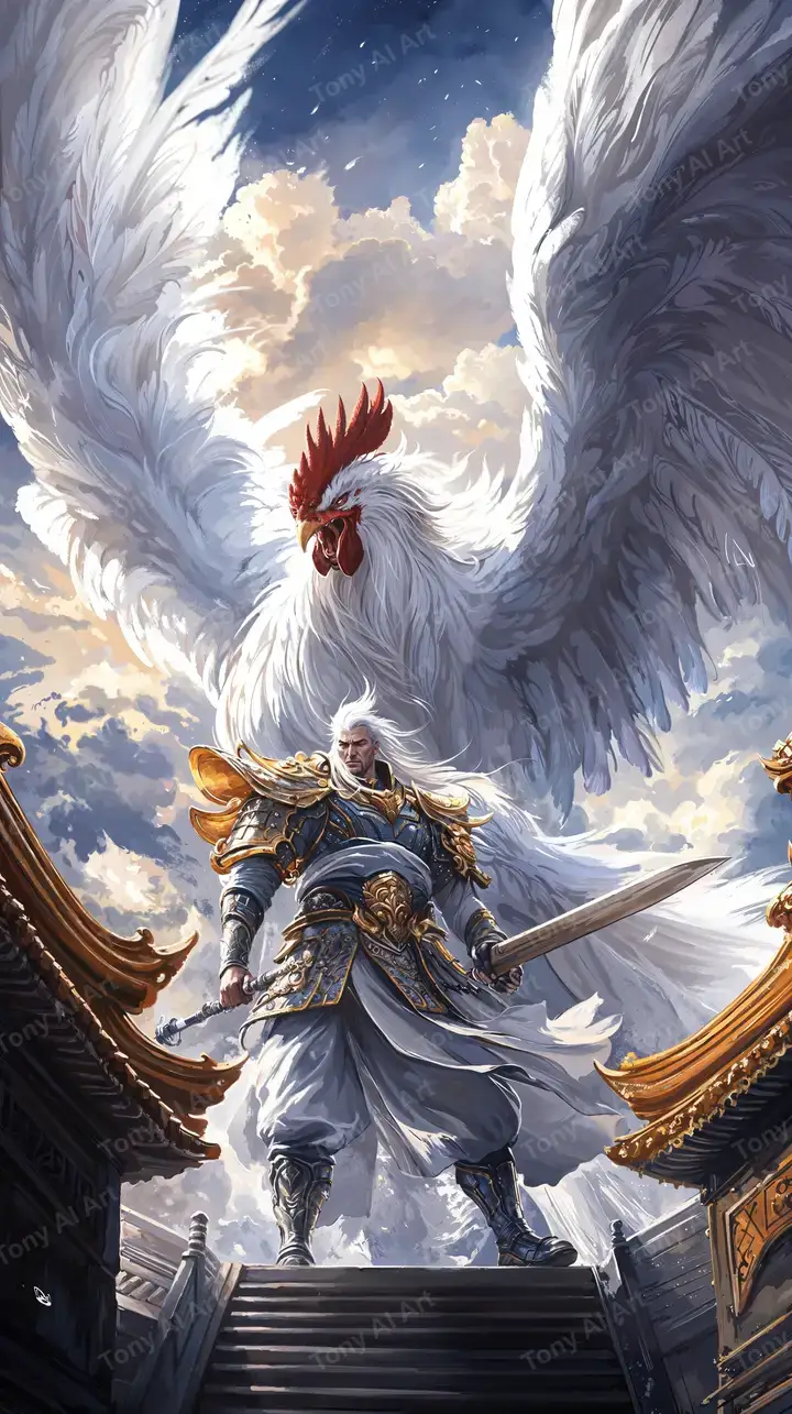 Thiên Thần Phượng Hoàng - Hình Nền AI Art Fantasy 4K