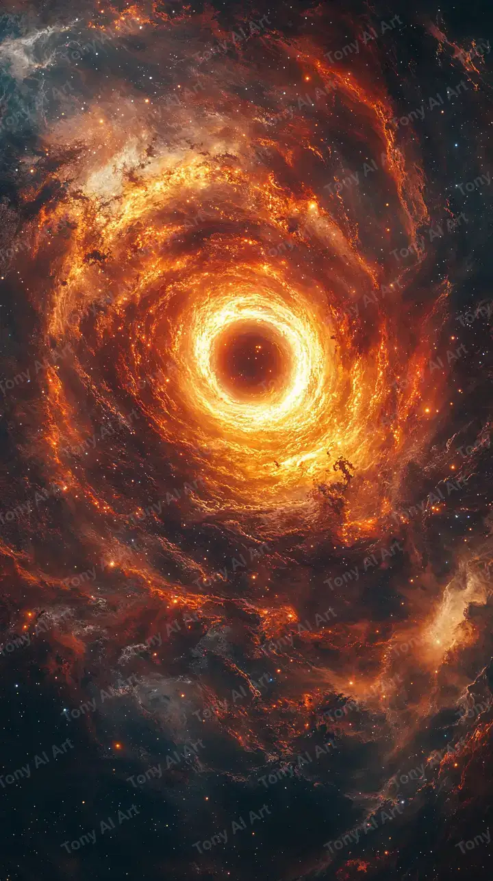 Mắt Lửa Vũ Trụ - Hình Nền AI Art Cosmic 4K