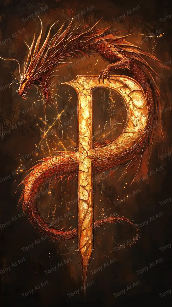 Rồng Vàng Phong Thủy - Hình Nền AI Art Cosmic Neon 4K