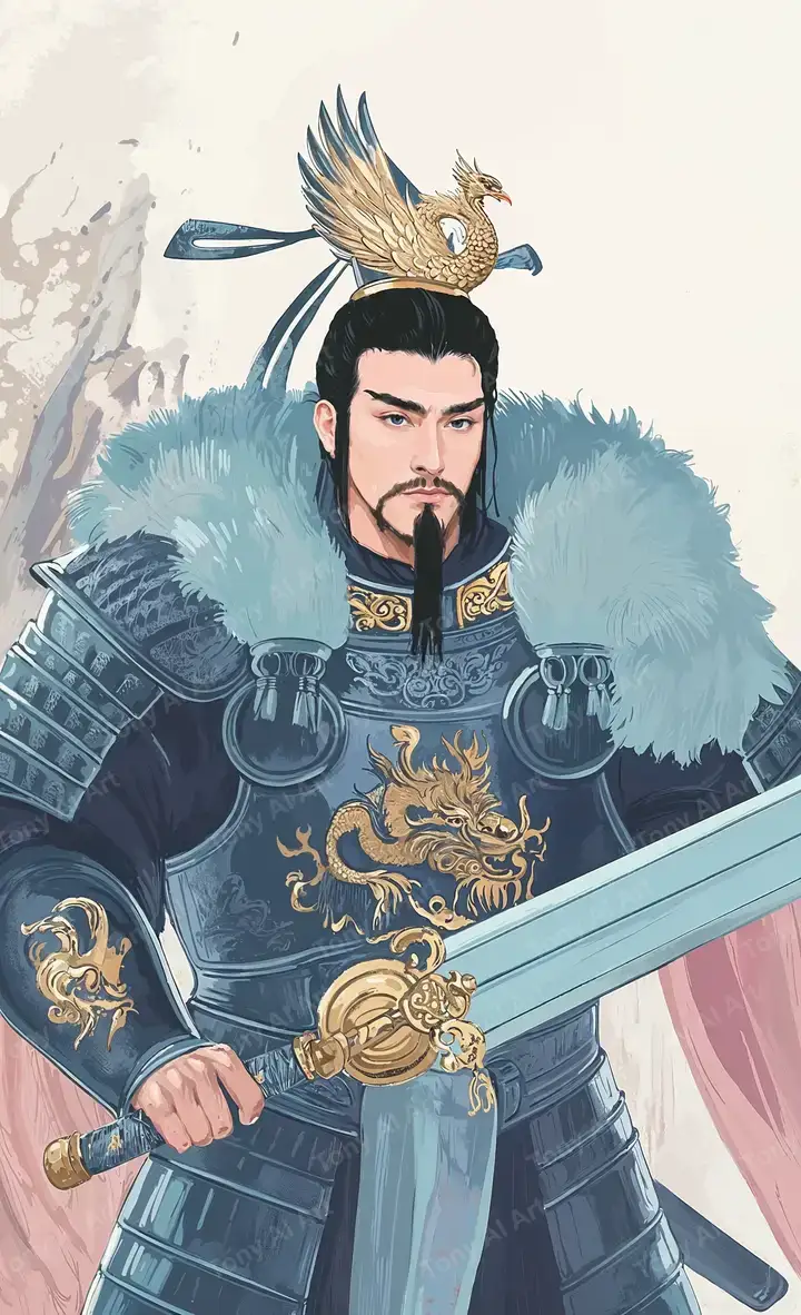 Chiến Binh Rồng Vàng - Hình Nền AI Art Fantasy 4K